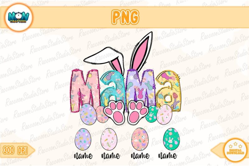 custom-mama-bunny-png-instant-download