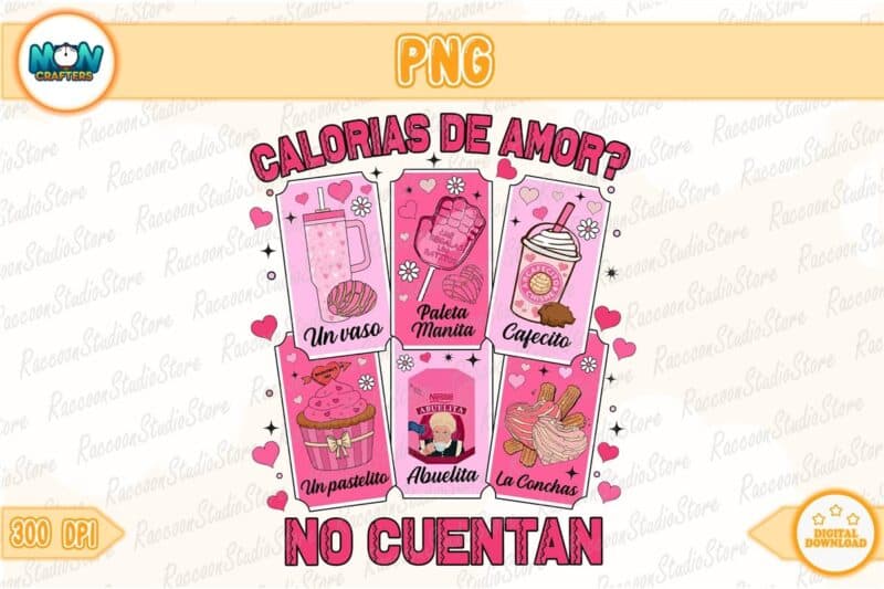 calorias-de-amor-no-cuentan-png-instant-download