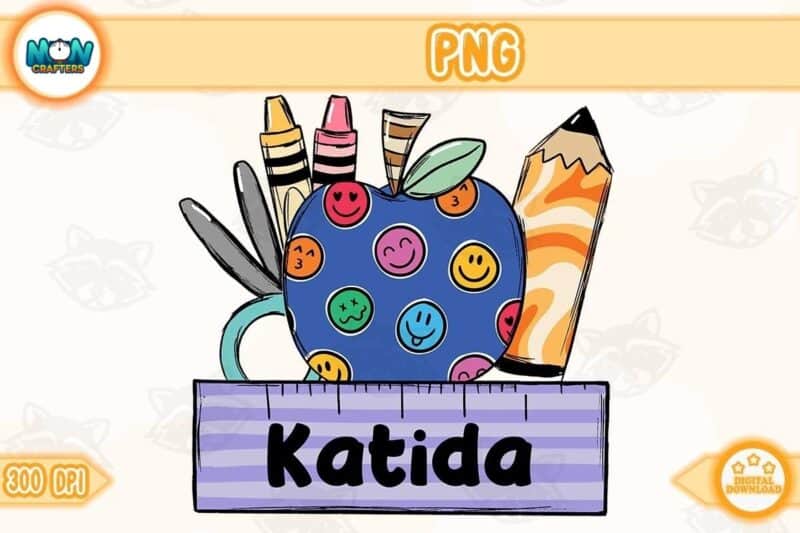 back-to-school-custom-name-frame-instant-download