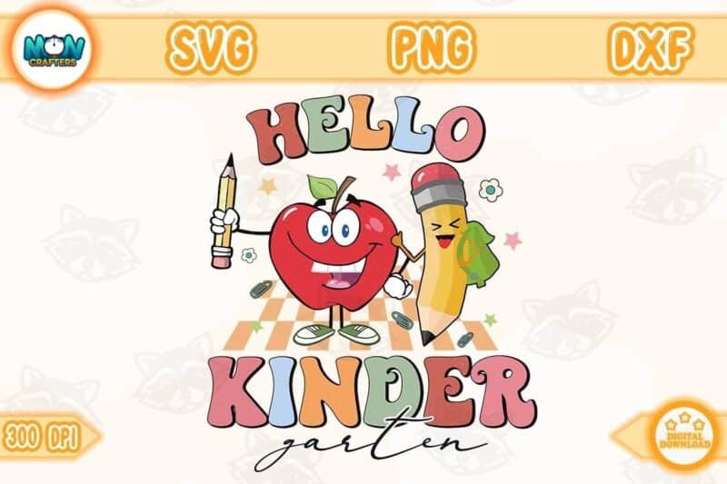 hello-kindergarten-png-retro-character-instant-download