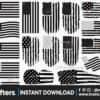 american-flag-distressed-flag-set