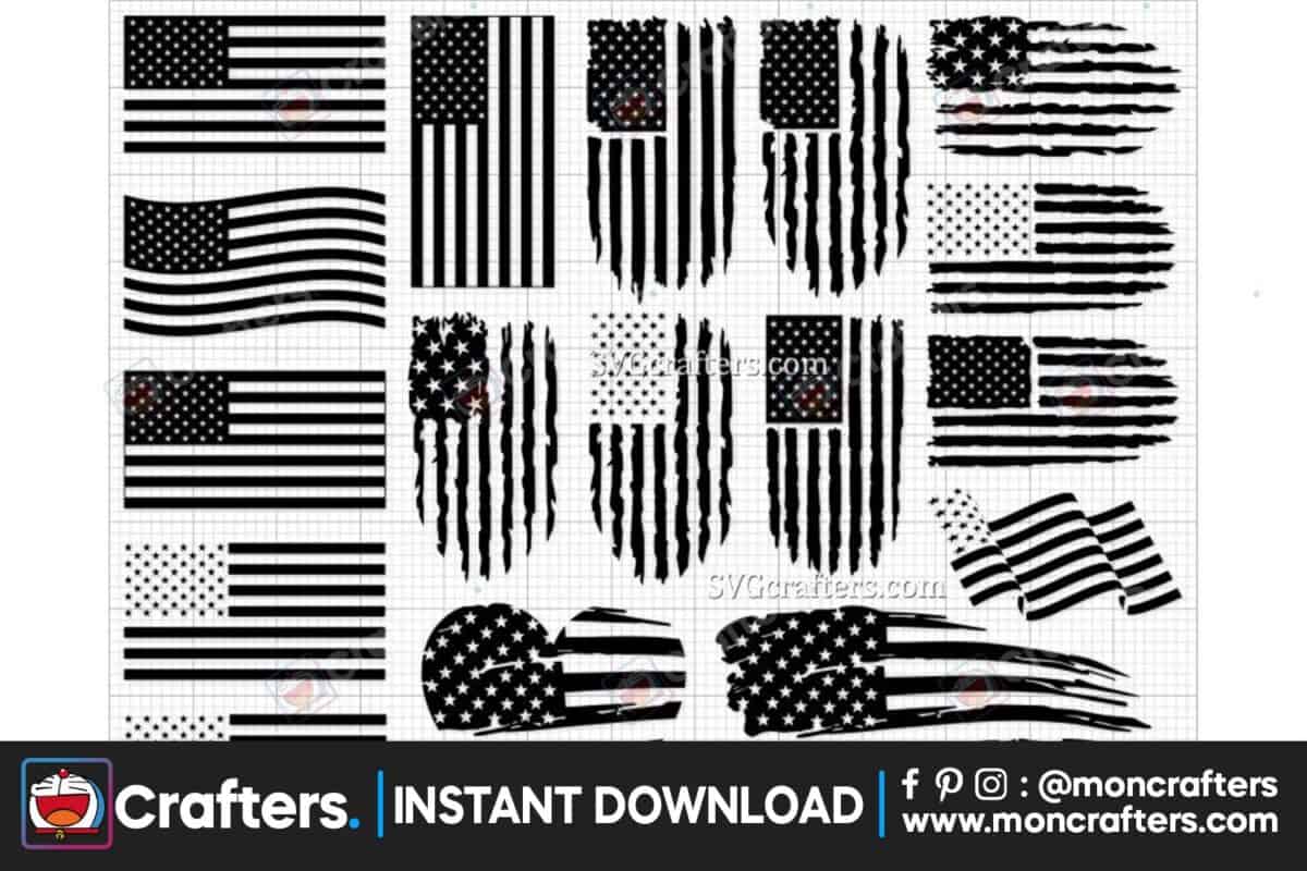 american-flag-distressed-flag-set