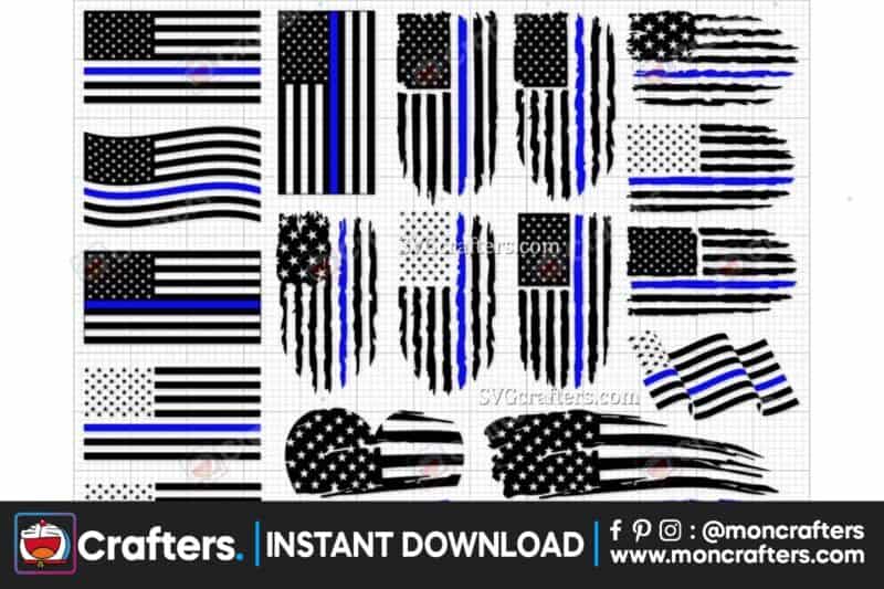 police-svg-bundle-thin-blue-line-svg