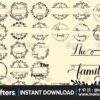 family-name-monogram-svg-bundle-svg