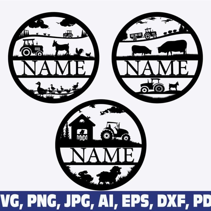 farm-tractor-name-sign-monogram-frame