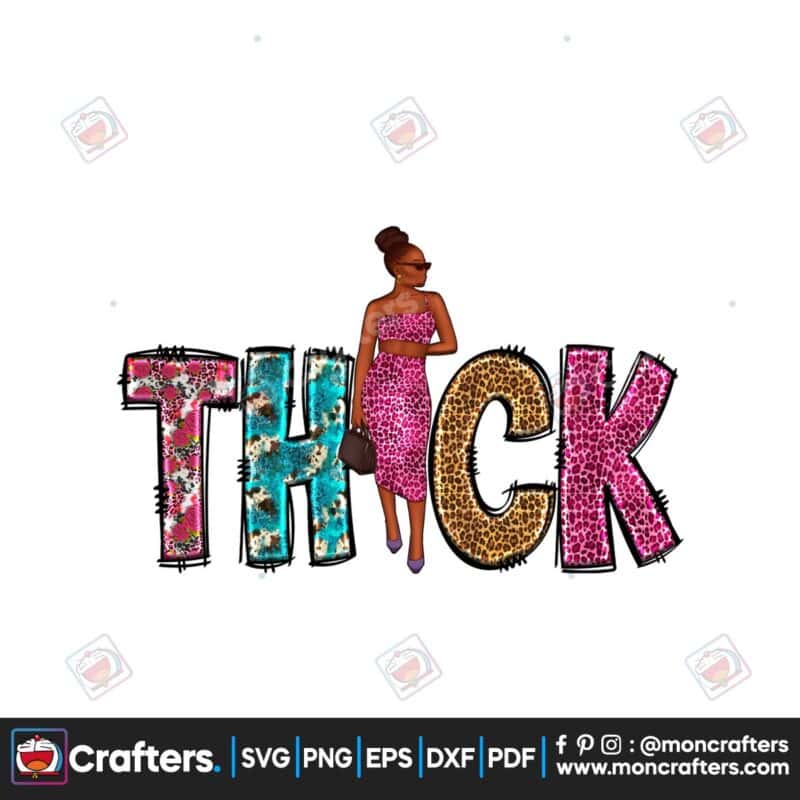 thick-sublimation-thick-black-woman-png