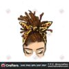messy-bun-girl-messy-bun-png-leopard