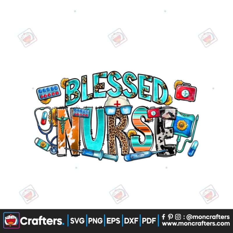nurse-sublimation-blessed-nurse-png