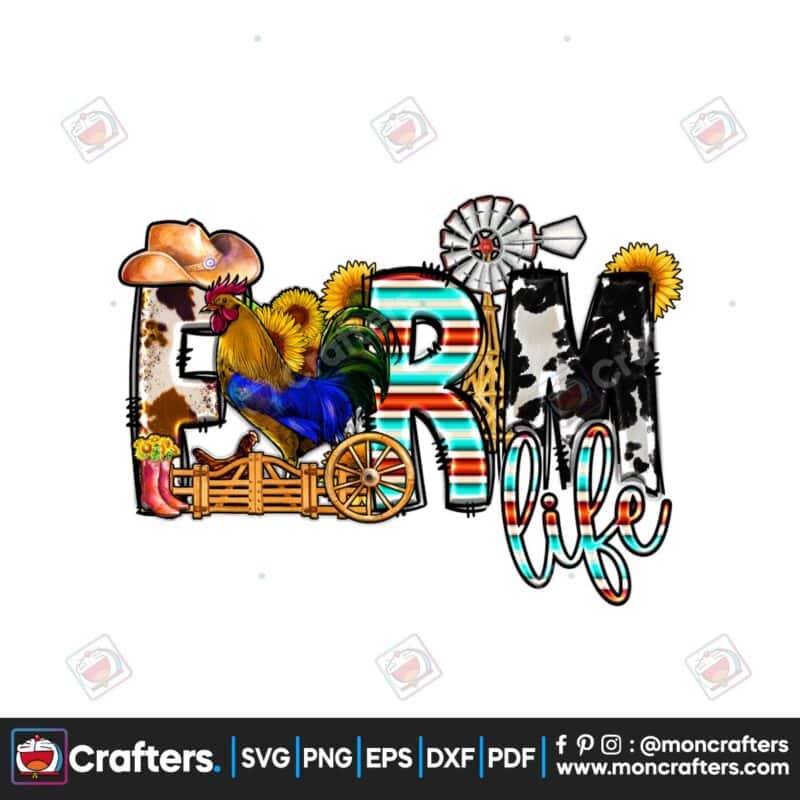 western-sublimation-farm-life-farm-png