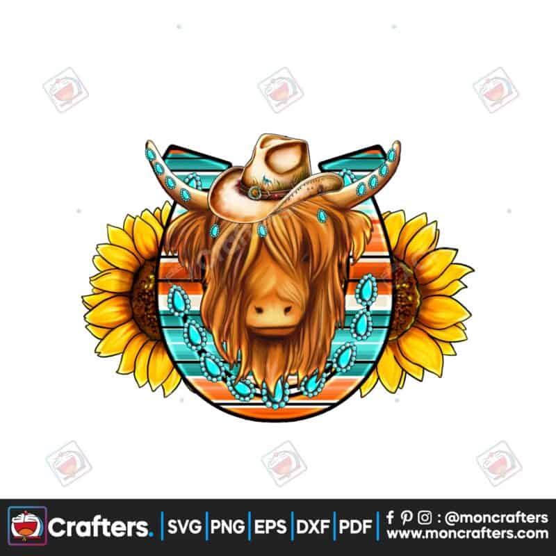 western-sublimation-cow-png-highland