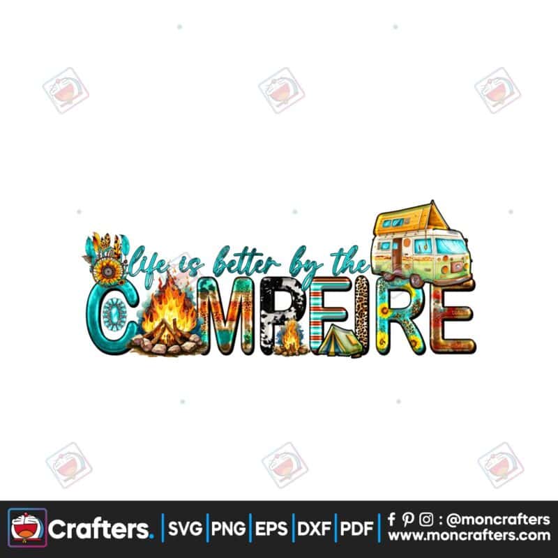camp-sublimation-campfire-western-png