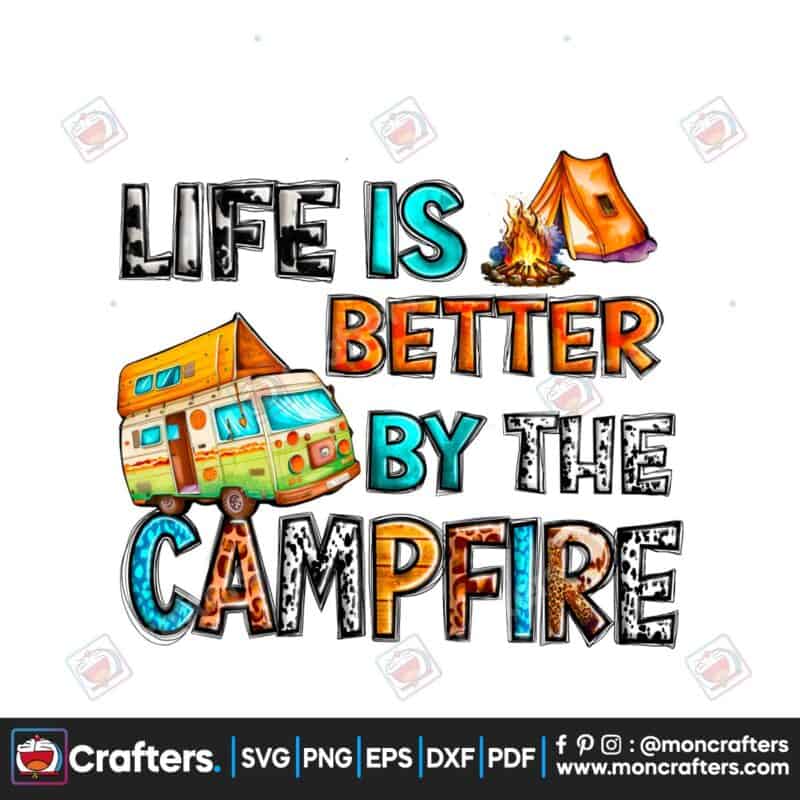 campfire-sublimation-camp-png-western