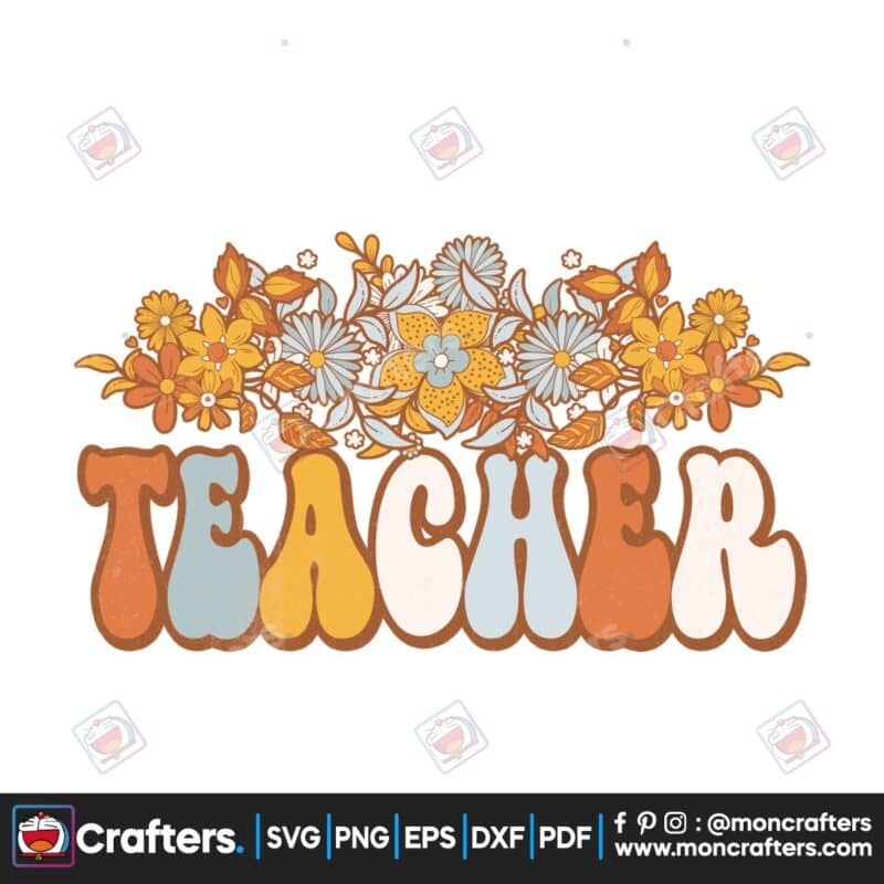 teacher-floral-sublimation-retro-groovy