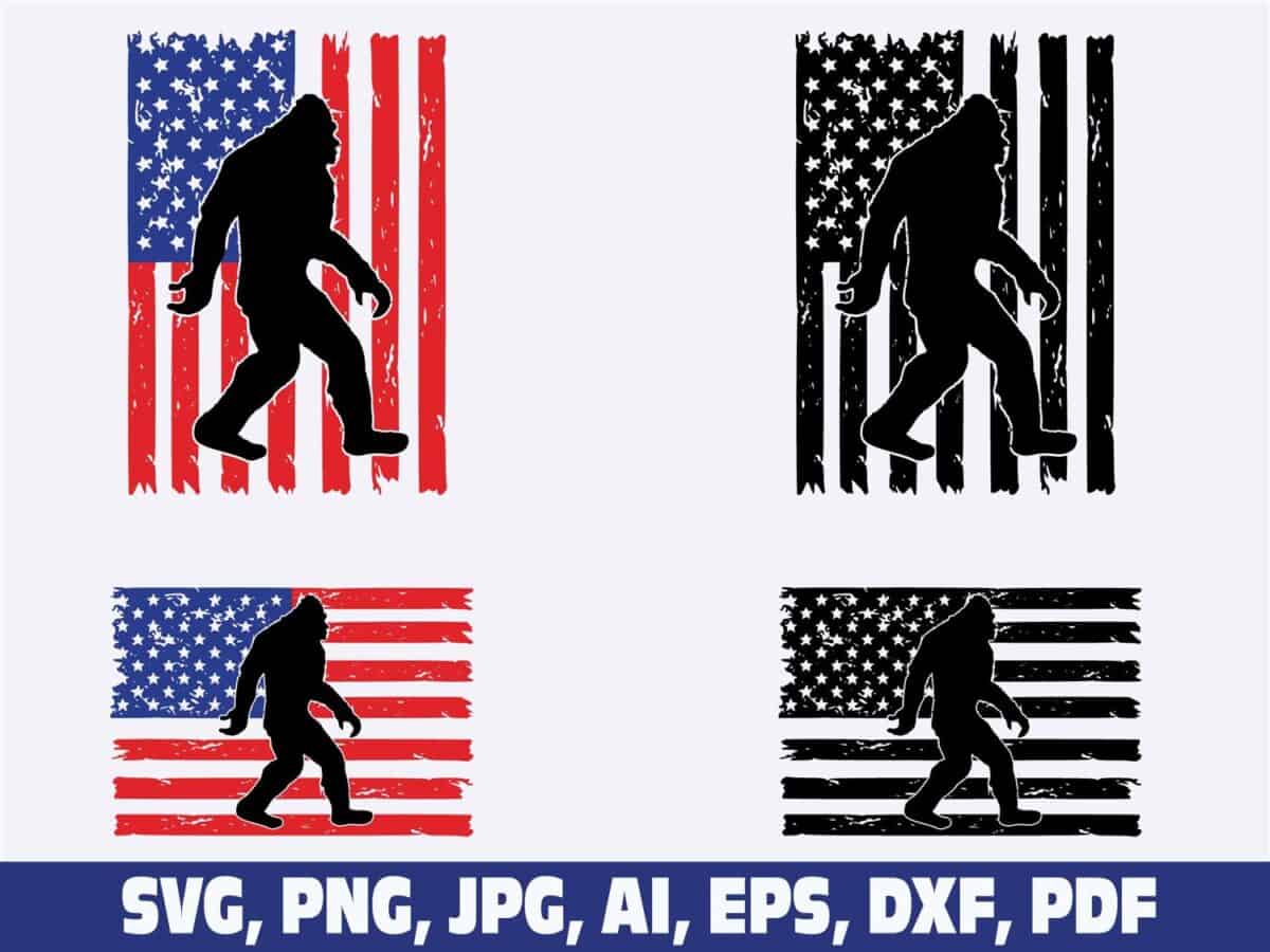 big-foot-usa-flag