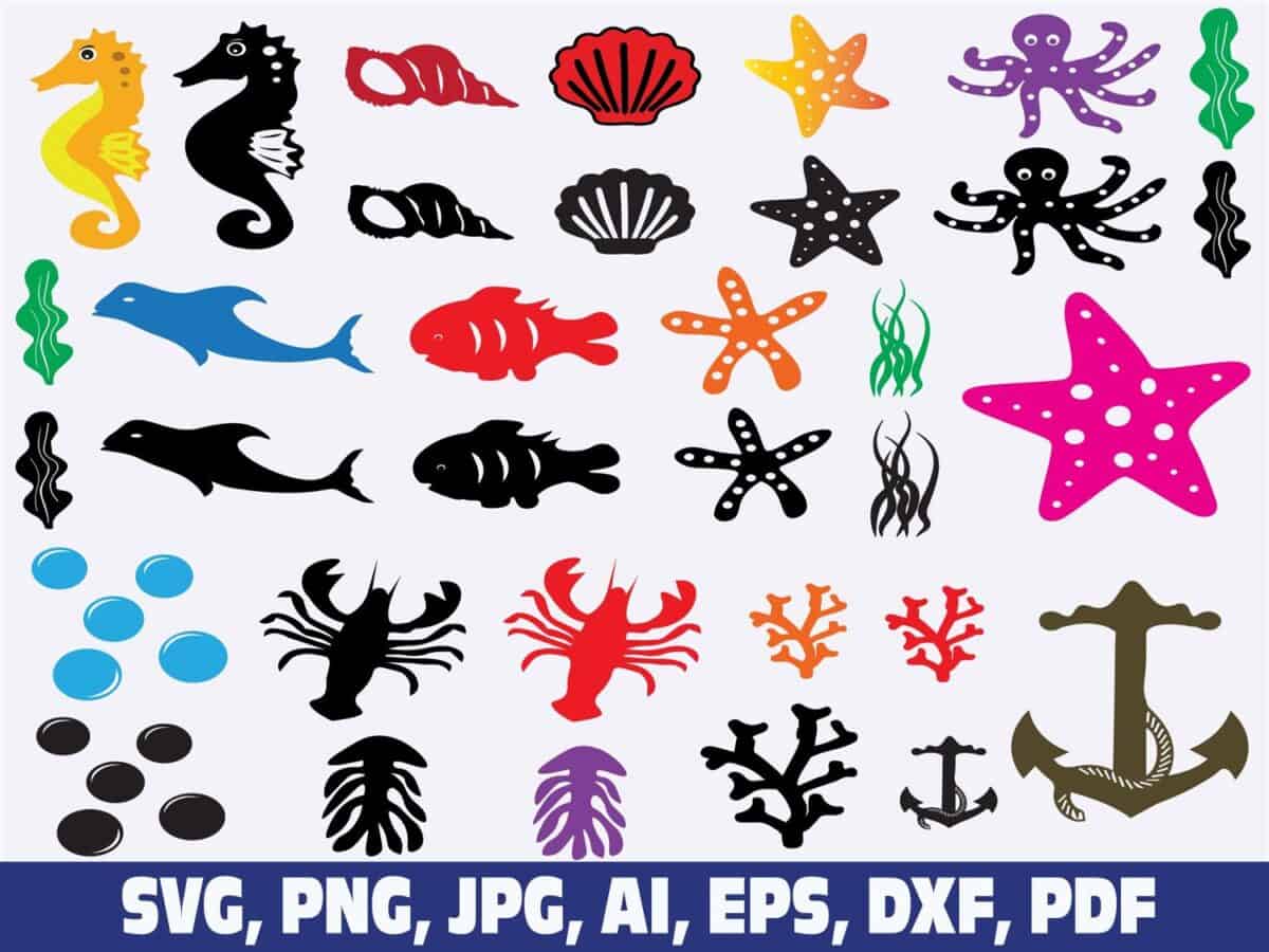 ocean-life-svg-bundle-ocean-animal-svg-under-the-sea-svg-fish-silhouette