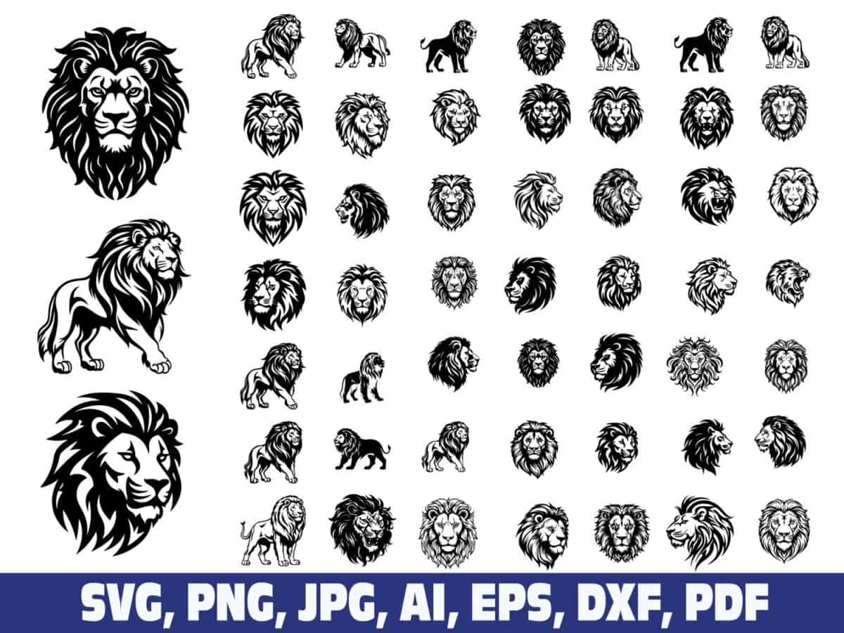 lion-head-svg