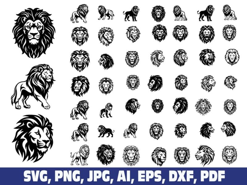 lion-head-svg