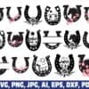 horseshoe-horse-shoe-desert-floral-svg