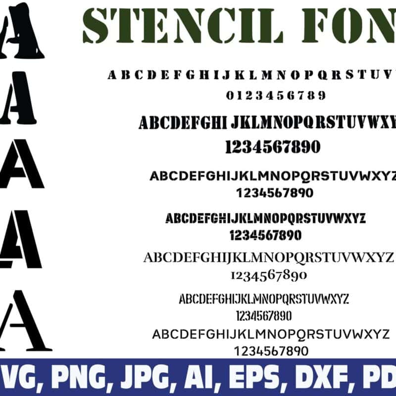 stencil-font-letters