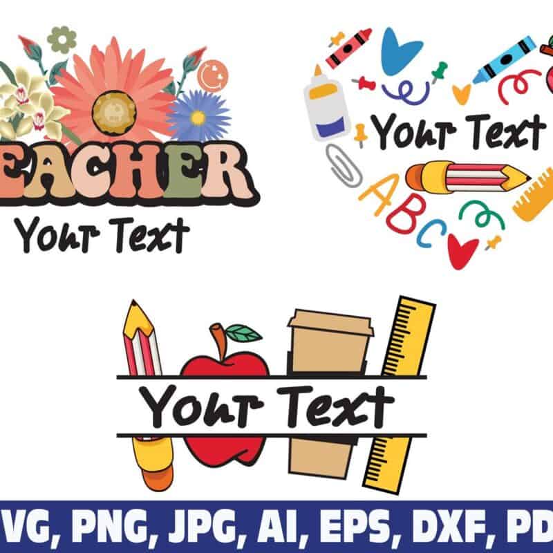 teacher-name-frame-monogram-custom-svg