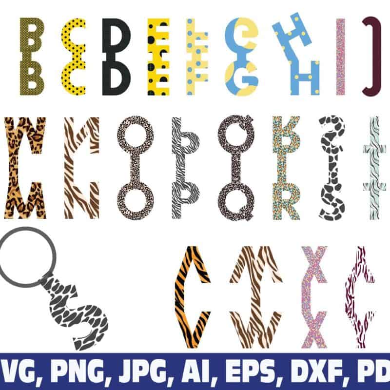 alphabet-key-fob-letter-letter-bag
