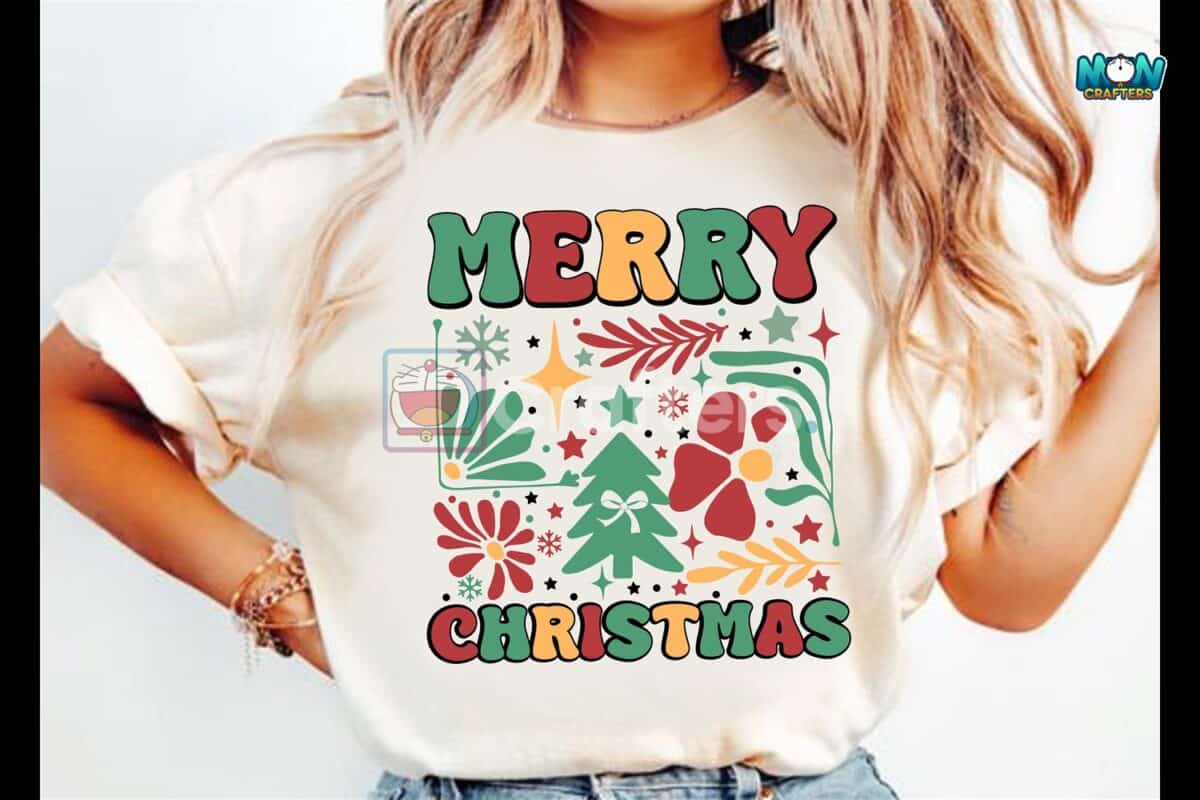 retro-boho-christmas-tree-bow-flower