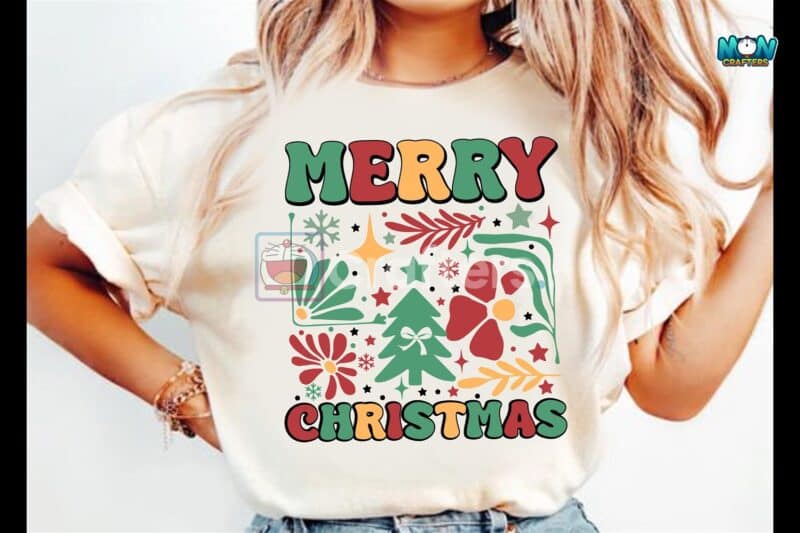 retro-boho-christmas-tree-bow-flower