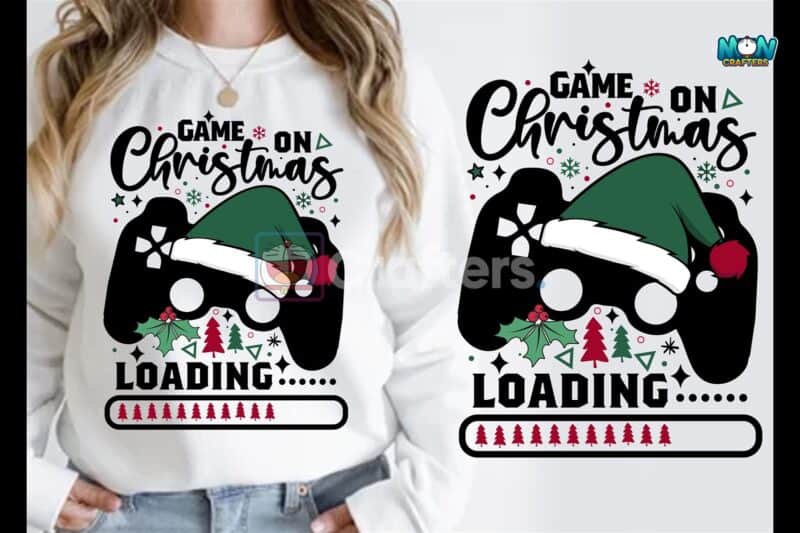 game-on-christmas-loading-funny-t-shirt