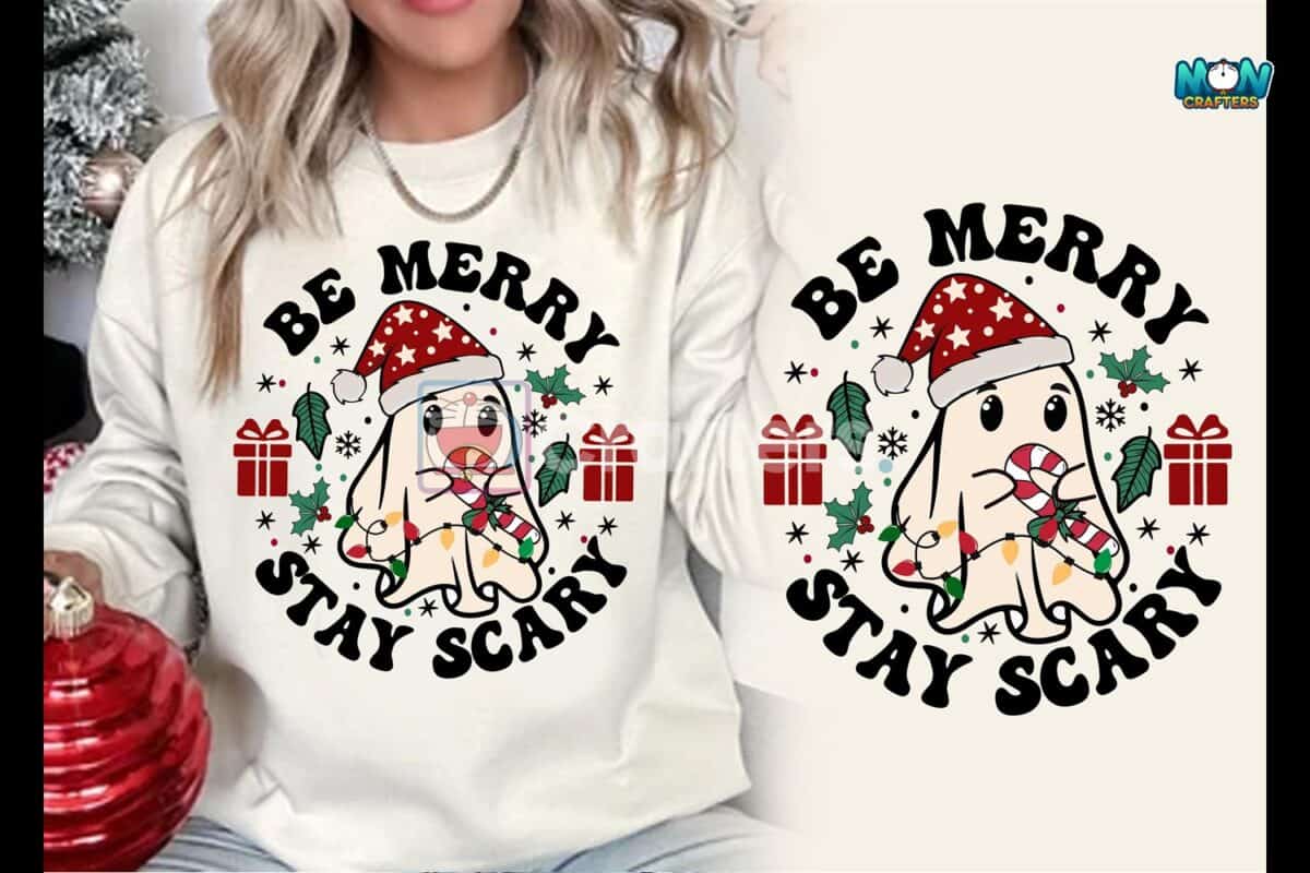 be-merry-stay-scary-cute-christmas-ghost