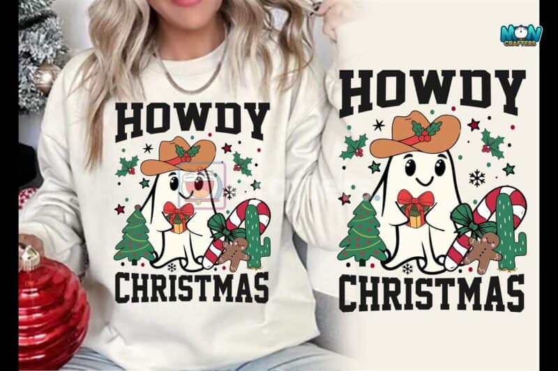 howdy-christmas-cute-ghost-howdy-t-shirt