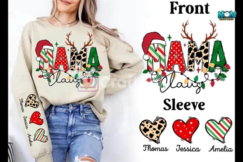 mama-claus-with-kids-name-christmastime