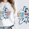 I’m Snow Cute Winter Snowman PNG