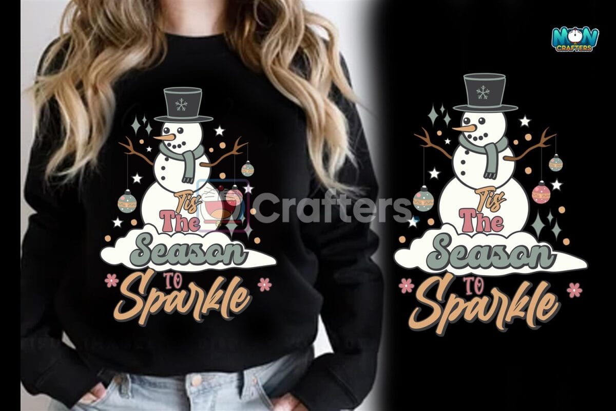 tis-the-season-to-sparkle-snowman-shirt